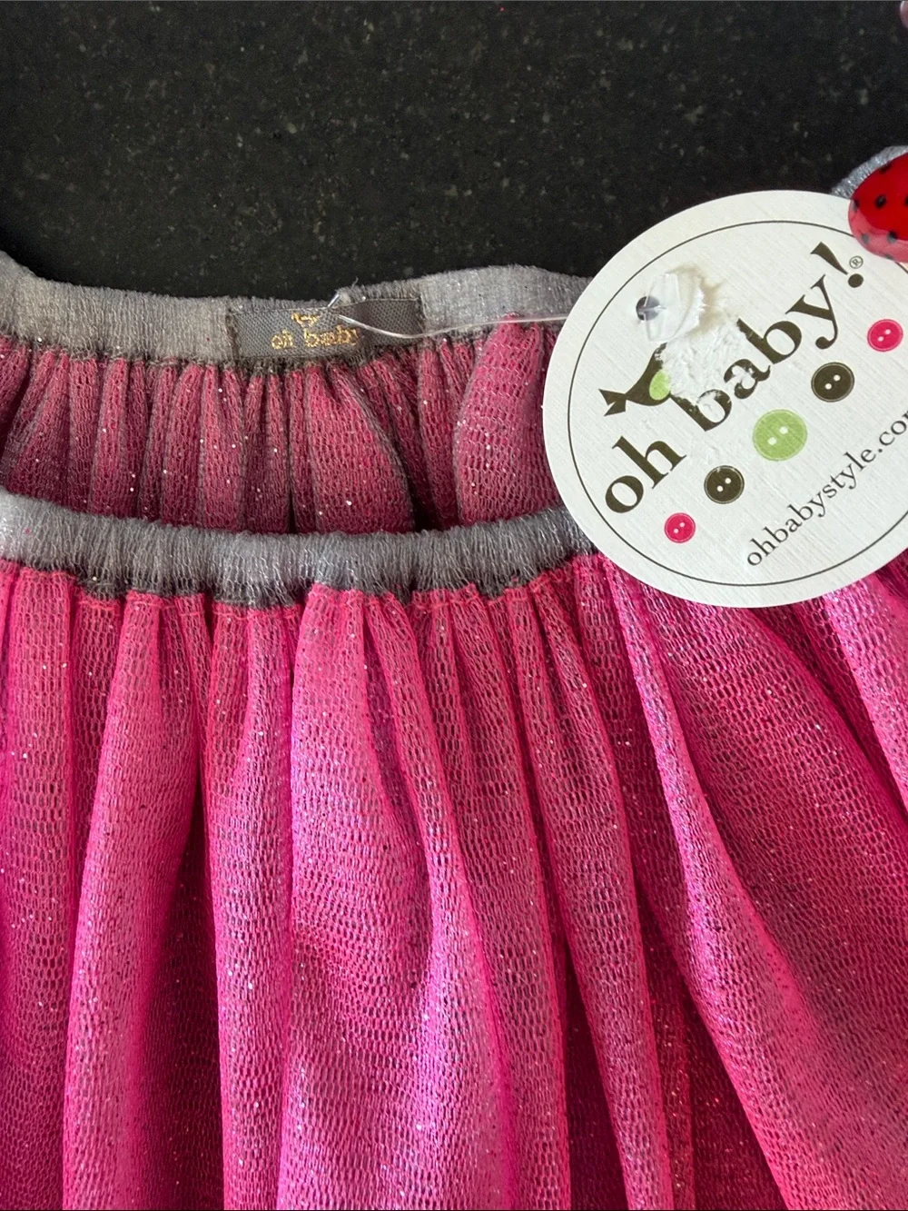 Girls Hot Pink Sparkle Tulle Tutu Skirt - Kids Accessories
